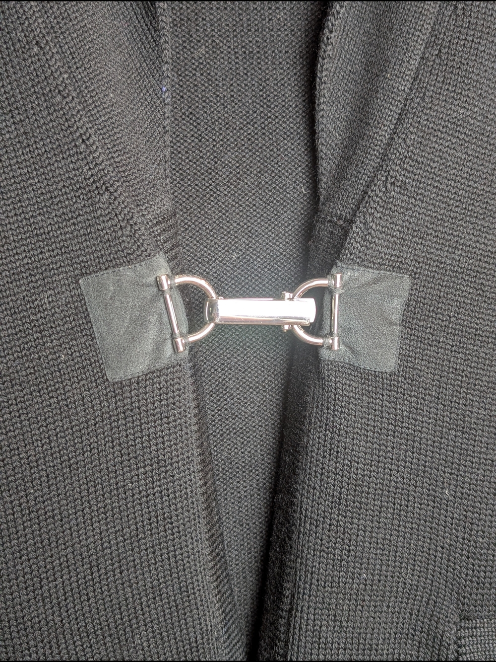 Brooks Brothers 346 Merino Wool Horsebit Cardigan Black XS - Picture 5 of 16